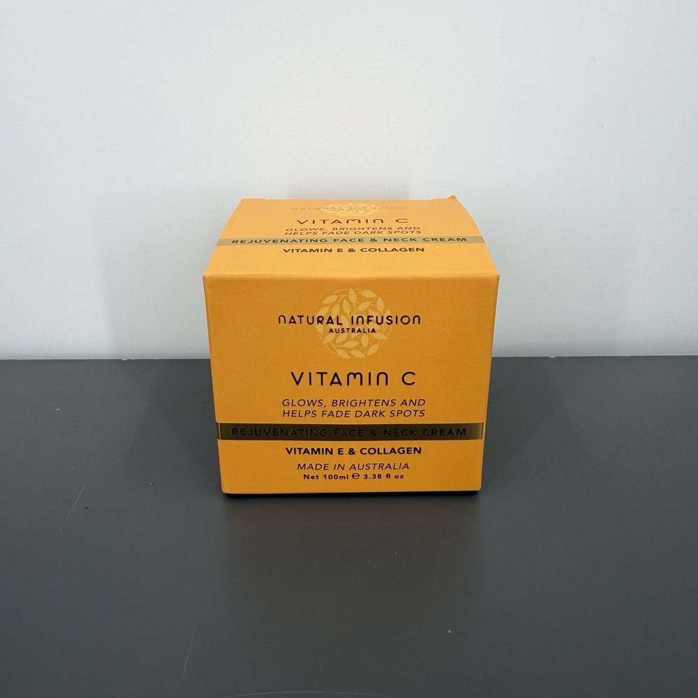 Natural Infusion Vitamin C Rejuvenating Face Cream Vitamin E Collagen 3.38 fl oz